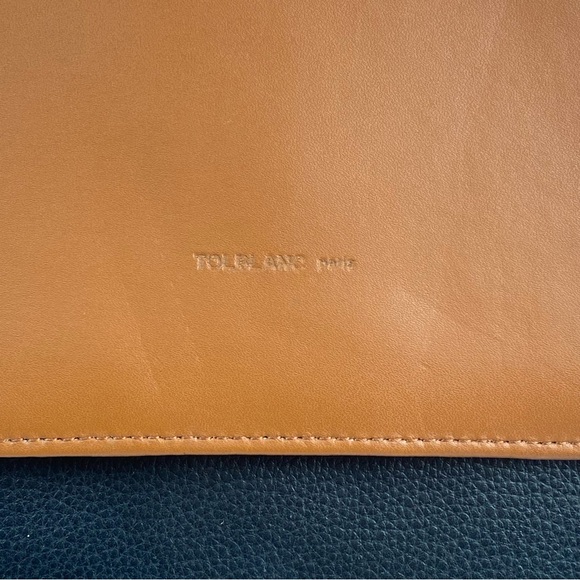 Tolblanc Paris Genuine Leather Backpack Brown Black - Picture 3 of 16